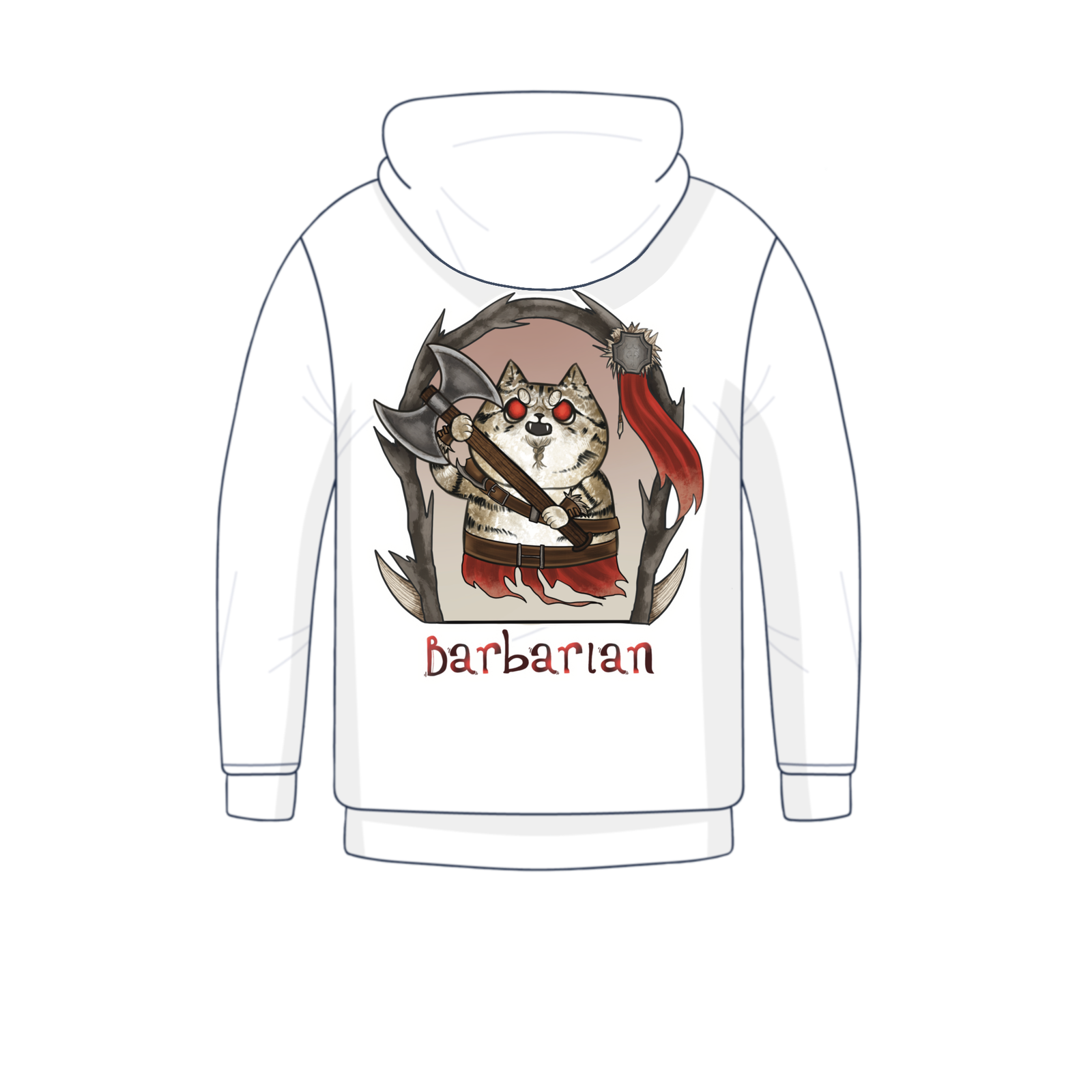 Dungeons & Cats™ Barbarian Hoodie